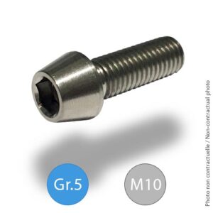 Titanium tapered socket head screw -M10 - Grade5