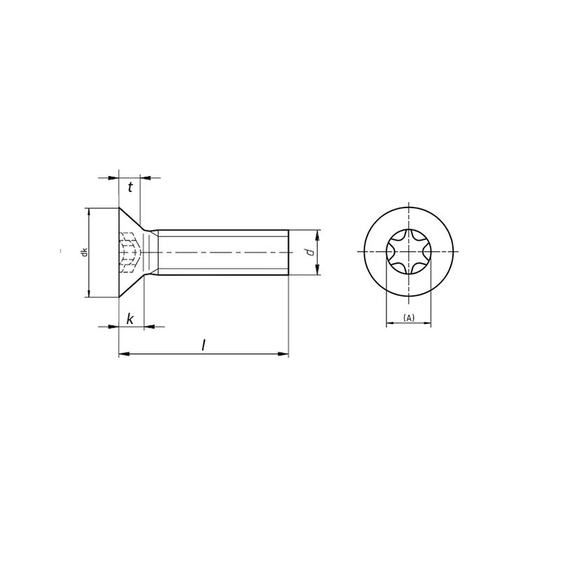 ISO14581 titanium screws drawing - TITANIUM SERVICES