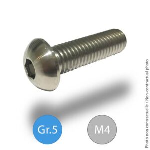 Titanium bolts - ISO 7380 - M4 - Grade 5