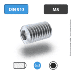 Titanium Screws DIN 913 Grade 5 / TA6V