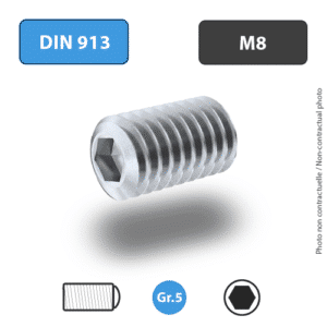 Titanium Screws DIN 913 Grade 5 / TA6V