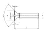 DIN 963 Titanium screw drawing