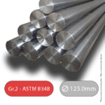 TITANIUM BAR – GRADE 2/T40 – Diameter 125mm